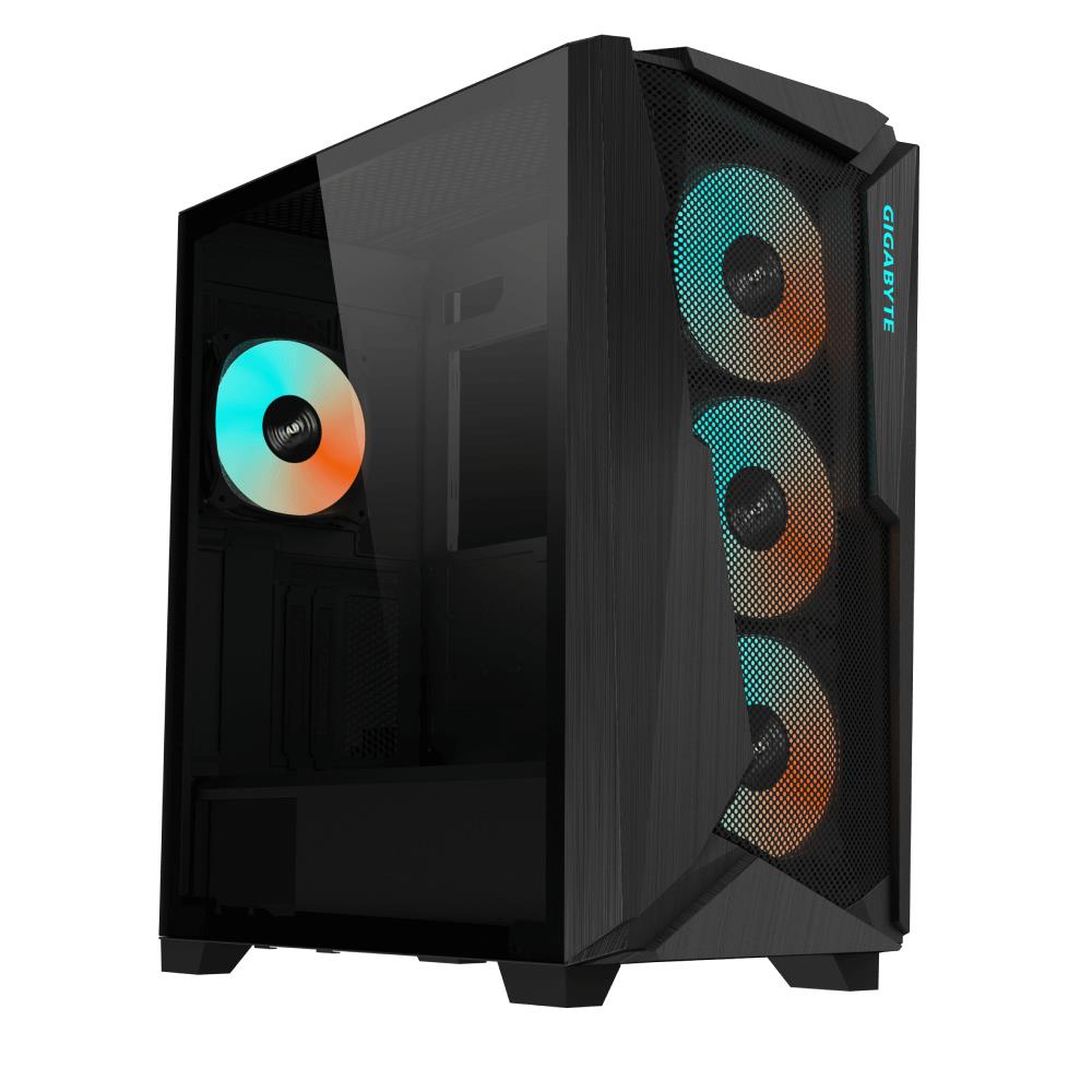 Case, GIGABYTE, C301G V2 BLACK, MidiTower