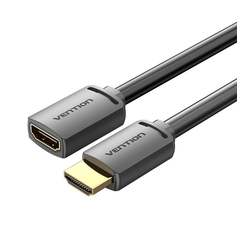CABLE HDMI MALE/FEMALE 4K/2M BLACK AHCBH