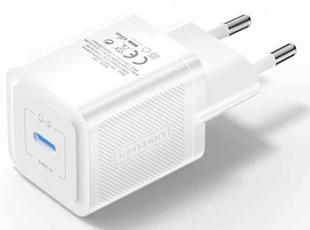 MOBILE CHARGER WALL 20W USB-C/1P WHITE