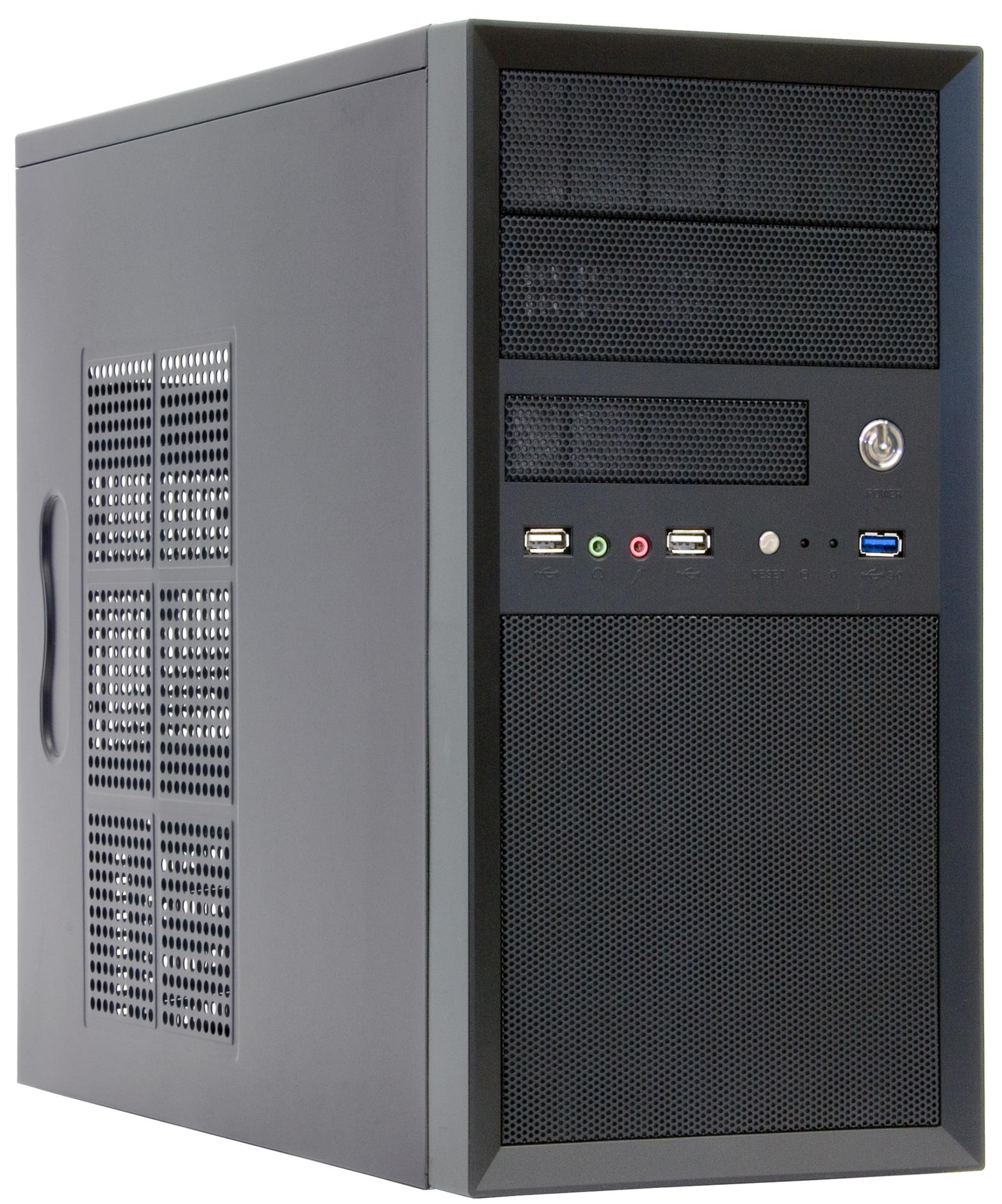 Case, CHIEFTEC, MiniTower, MicroATX, Colour Black