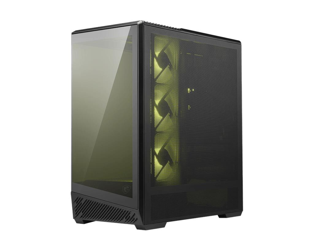Case, MSI, ATX/micro ATX/Mini-ITX, Black/Transparent, Midi