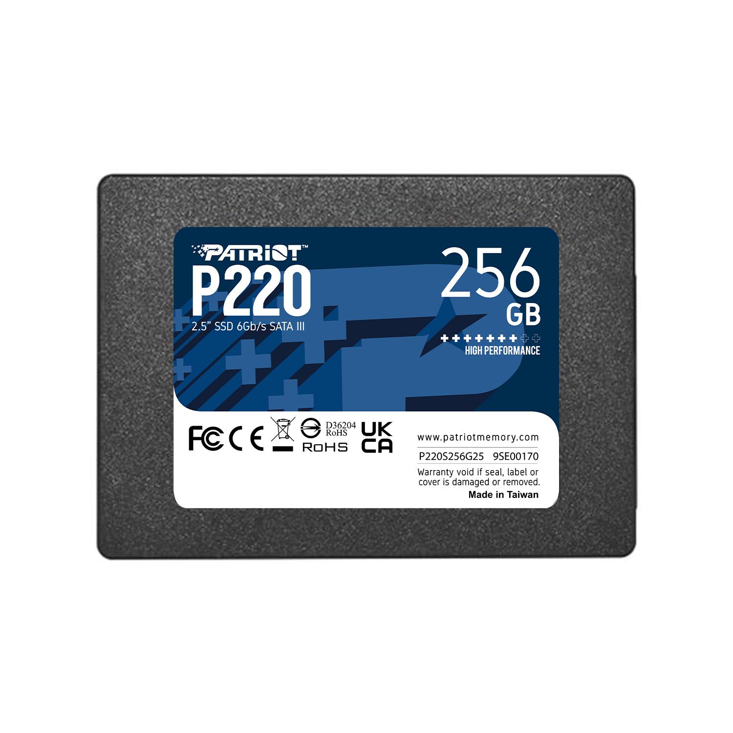 SSD, PATRIOT, P220, 256GB, SATA, Write