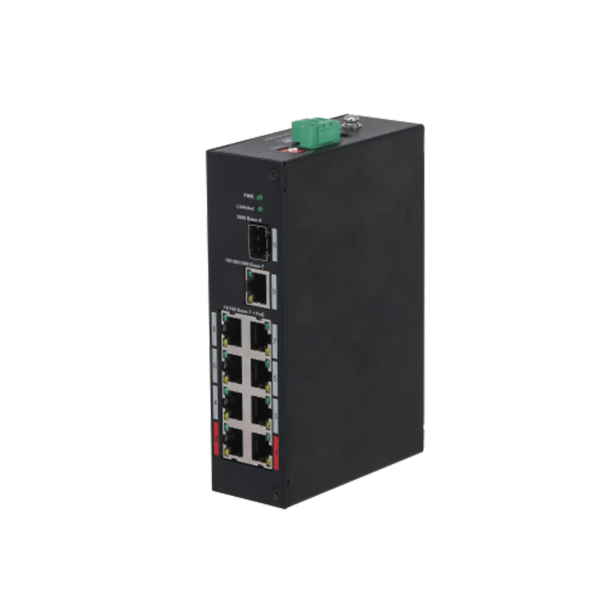 Switch, DAHUA, PFS3110-8ET-96-V2, PoE ports 8