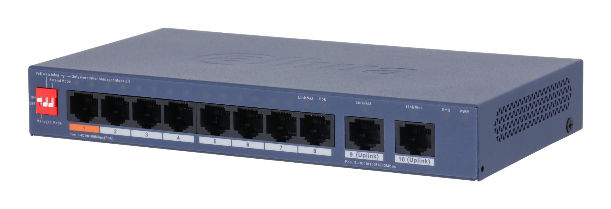 Switch, DAHUA, DH-CS4010-8ET2GT-60, Switch layer L2