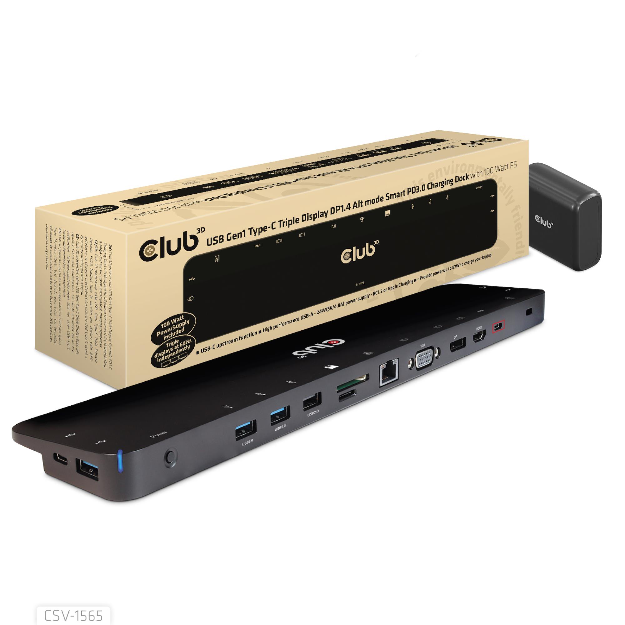 NB ACC DOCKING STATION/USB-C 100W CSV-1565