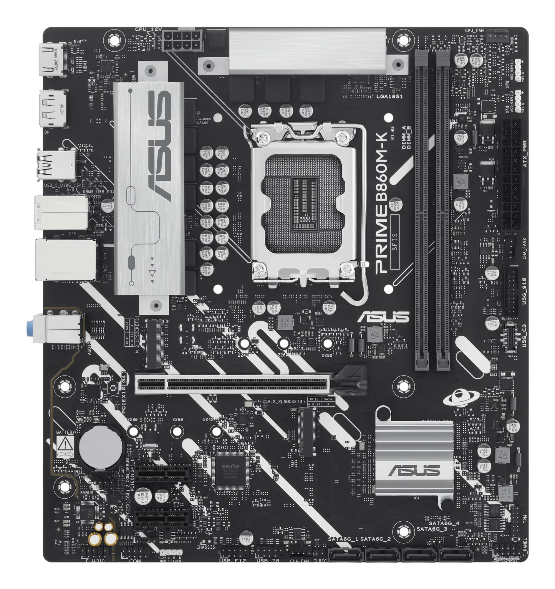 Mainboard, ASUS, Intel B860 Express, LGA1851