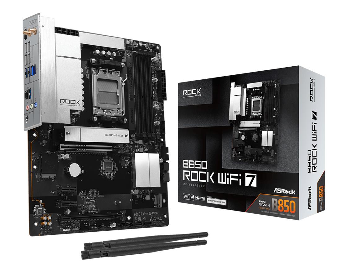 Mainboard, ASROCK, AMD B850, Socket AM5