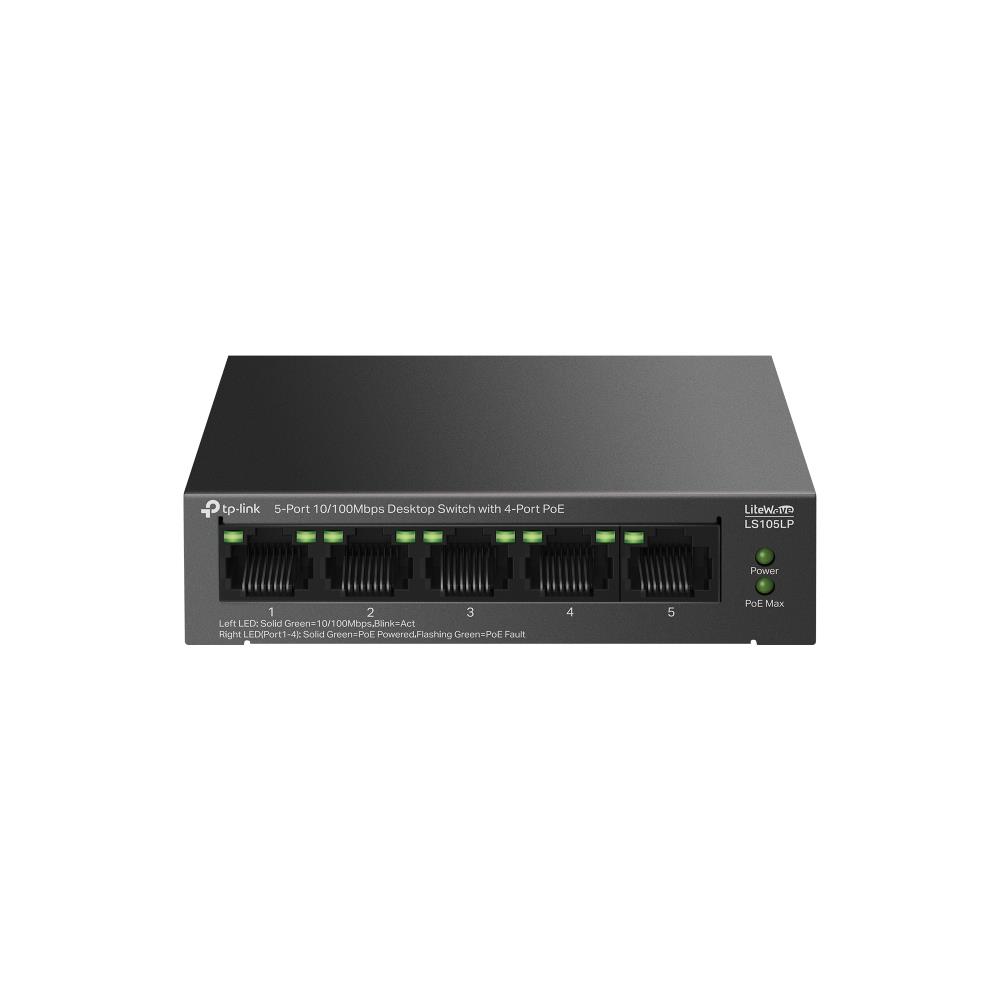 Switch, TP-LINK, LS105LP, PoE ports 4