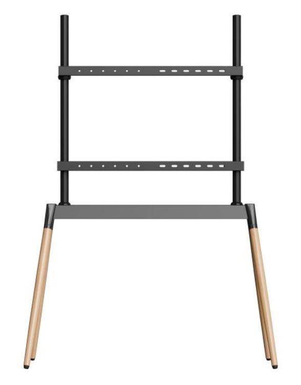 TV SET ACC FLOOR STAND 55-86/BLK/WOOD