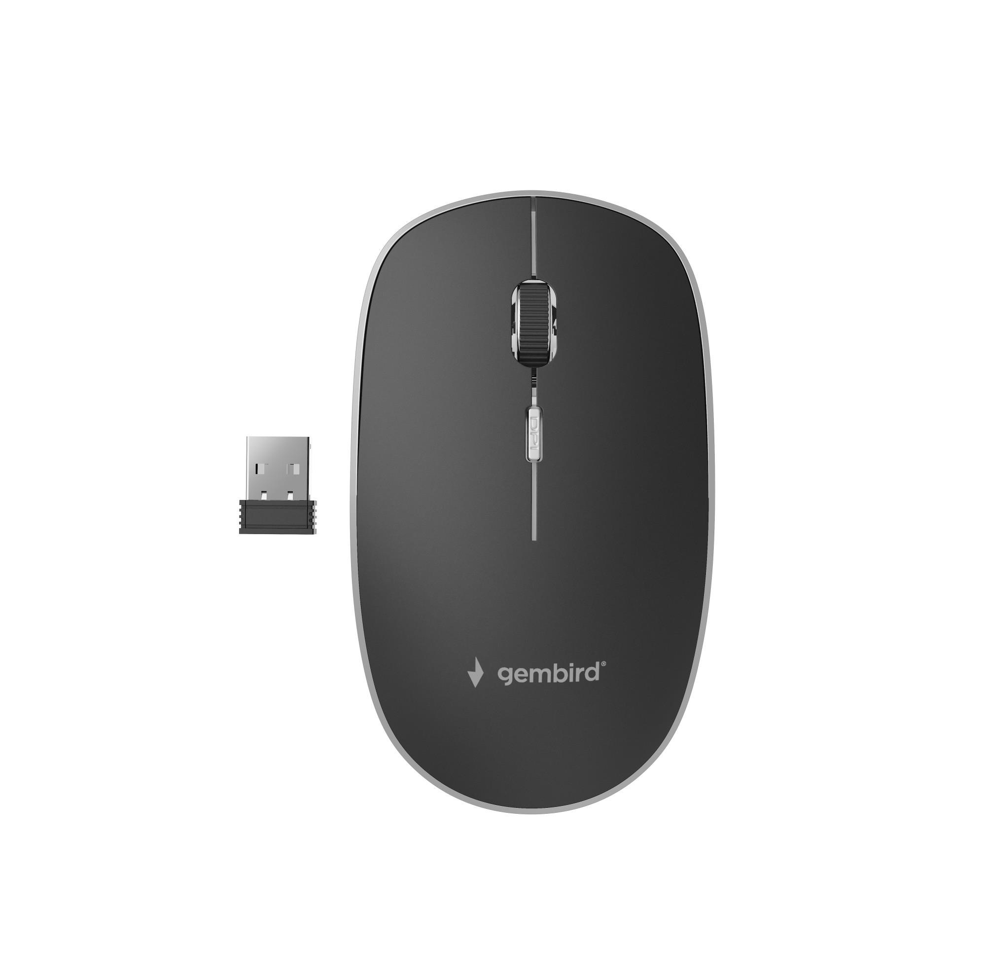 MOUSE USB OPTICAL WRL BLACK/SILENT MUSW-4BS-01
