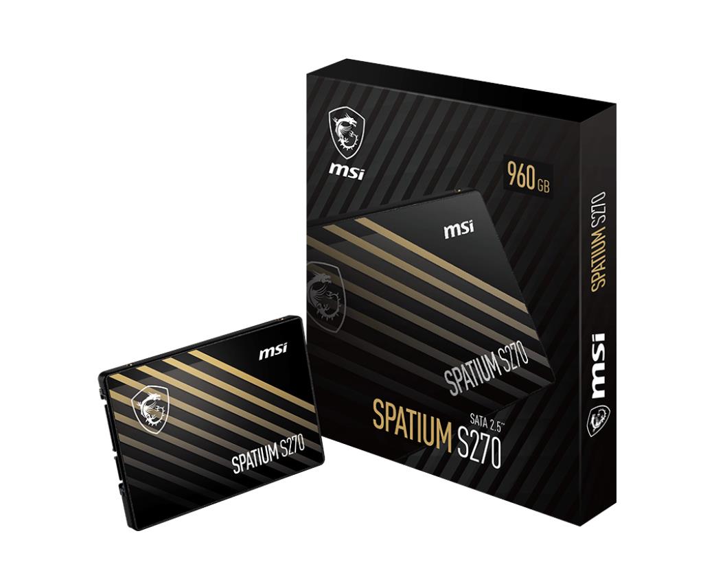 SSD, MSI, SPATIUM S270, 960GB, SATA