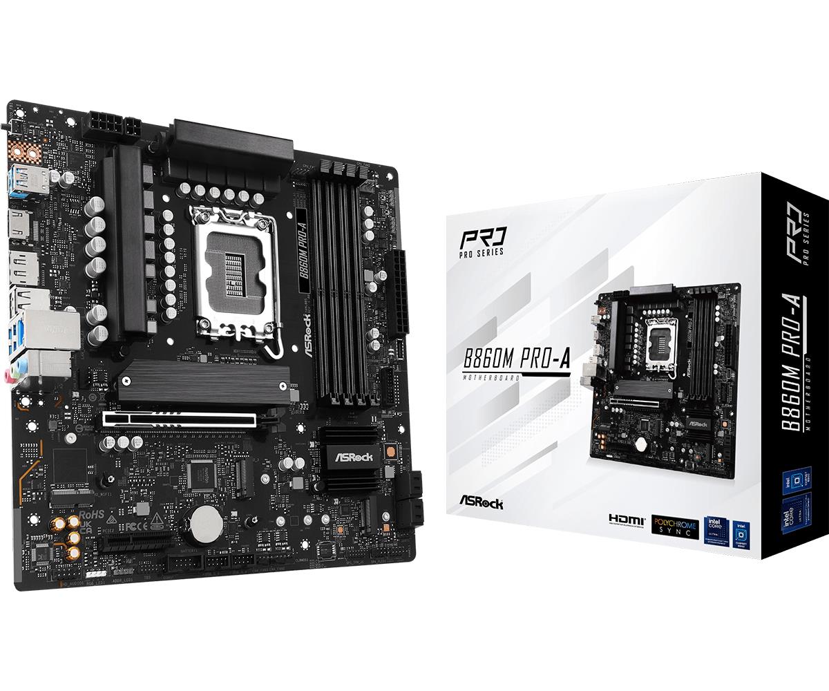 Mainboard, ASROCK, Intel B860, LGA 1851
