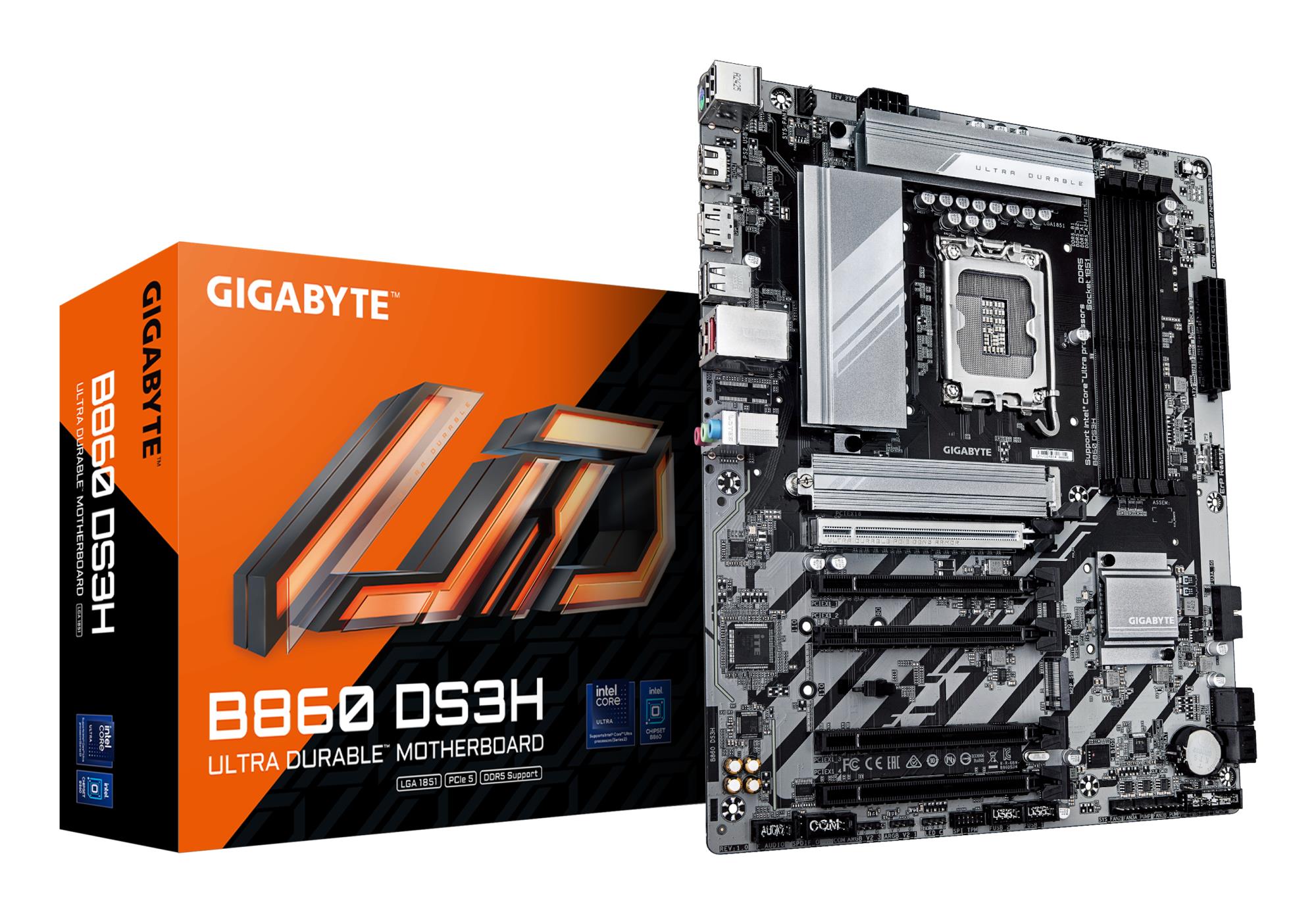 Mainboard, GIGABYTE, Intel B860 Express, LGA1851