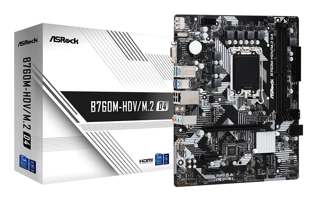 Mainboard, ASROCK, Intel B760 Express, LGA1700