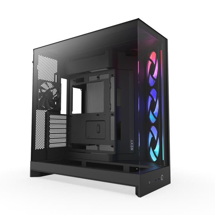 Case, NZXT, ATX/micro ATX/Mini-ITX/EATX, Black, Midi