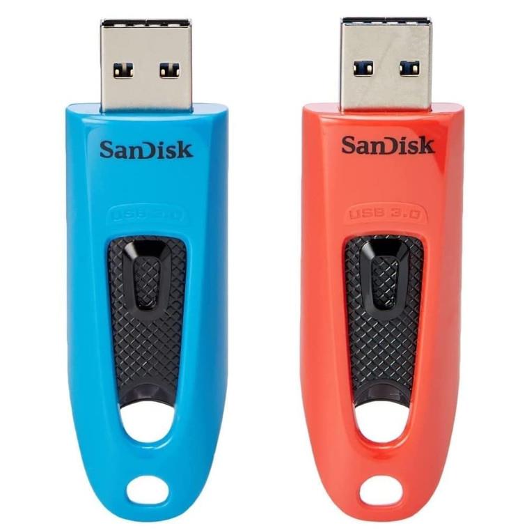 MEMORY DRIVE FLASH USB3 64GB/2PK SDCZ48-064G-G46BR2