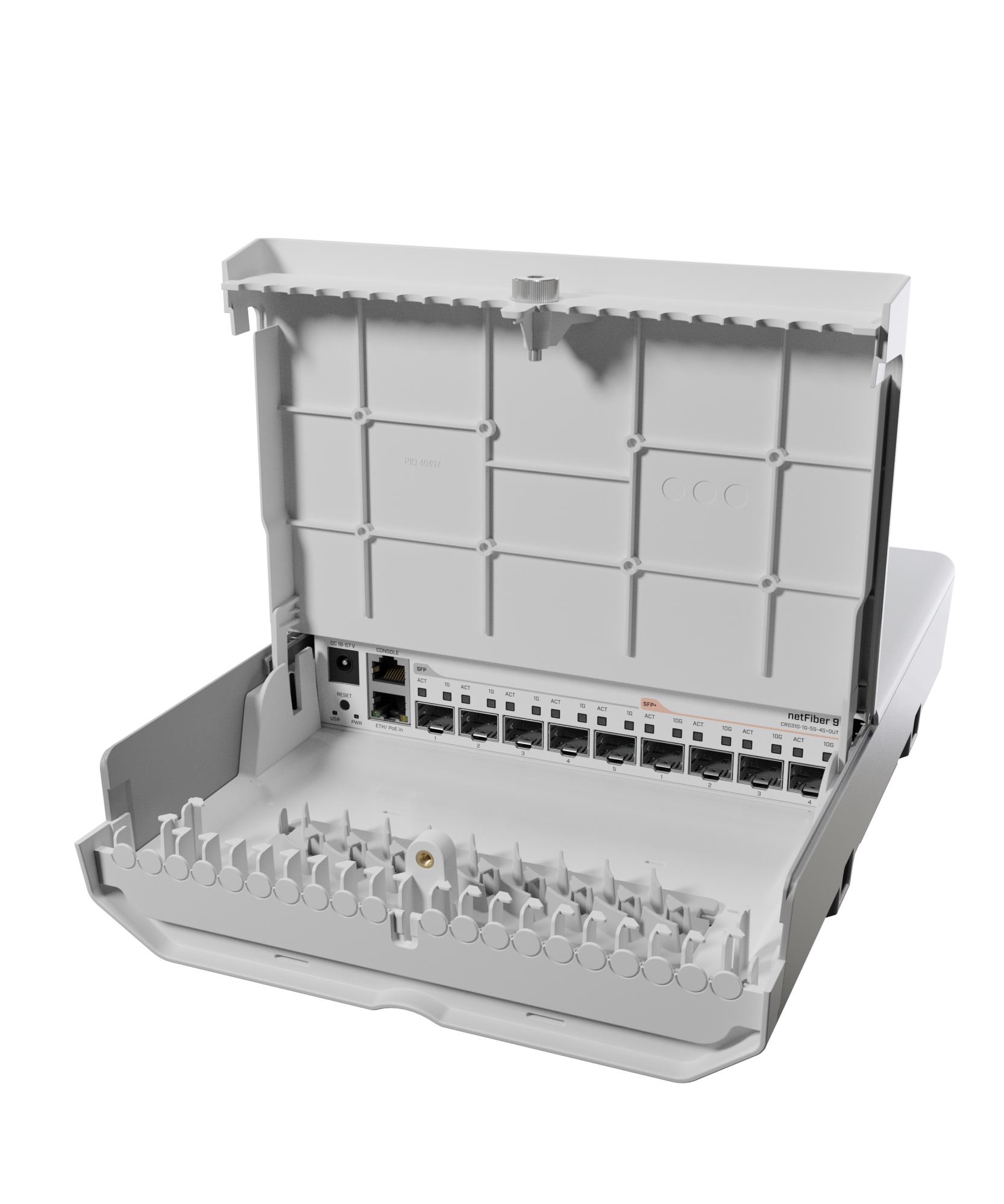 Switch, MIKROTIK, netFiber 9, CRS310-1G-5S-4S+OUT