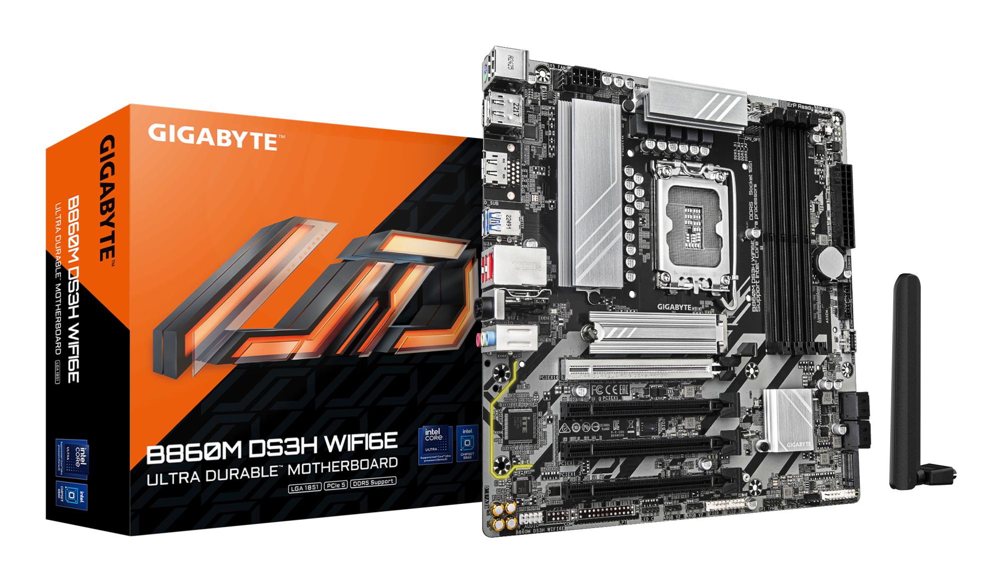 Mainboard, GIGABYTE, Intel B860 Express, LGA1851
