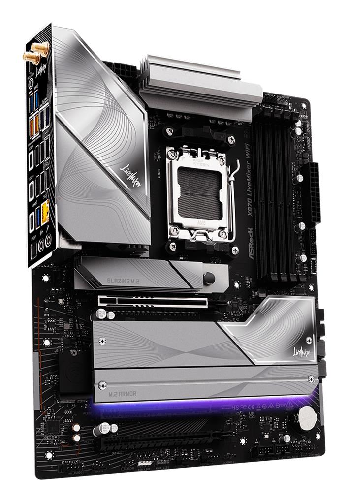 Mainboard, ASROCK, AMD X870, Socket AM5