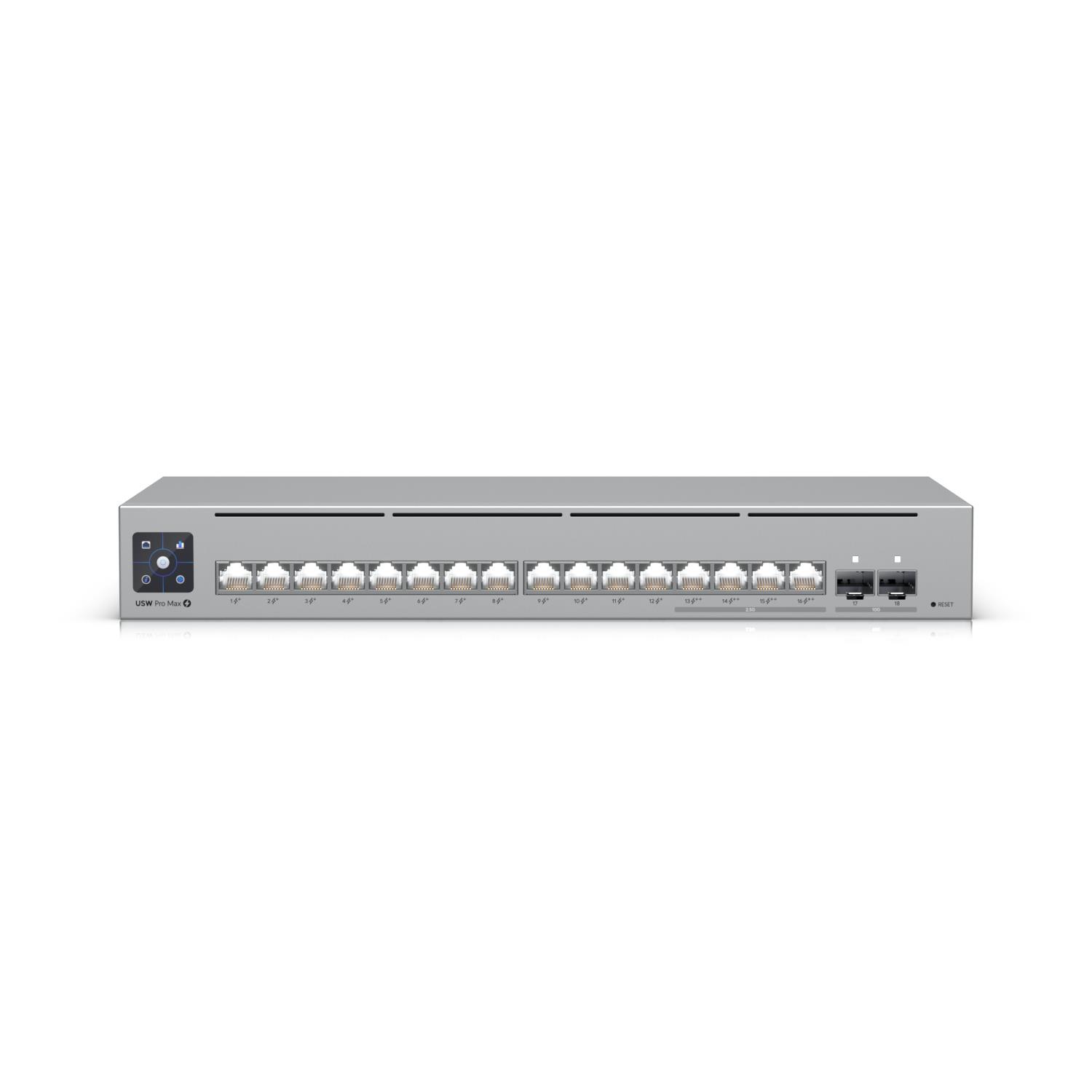 Switch, UBIQUITI, 180 Watts, USW-PRO-MAX-16-POE