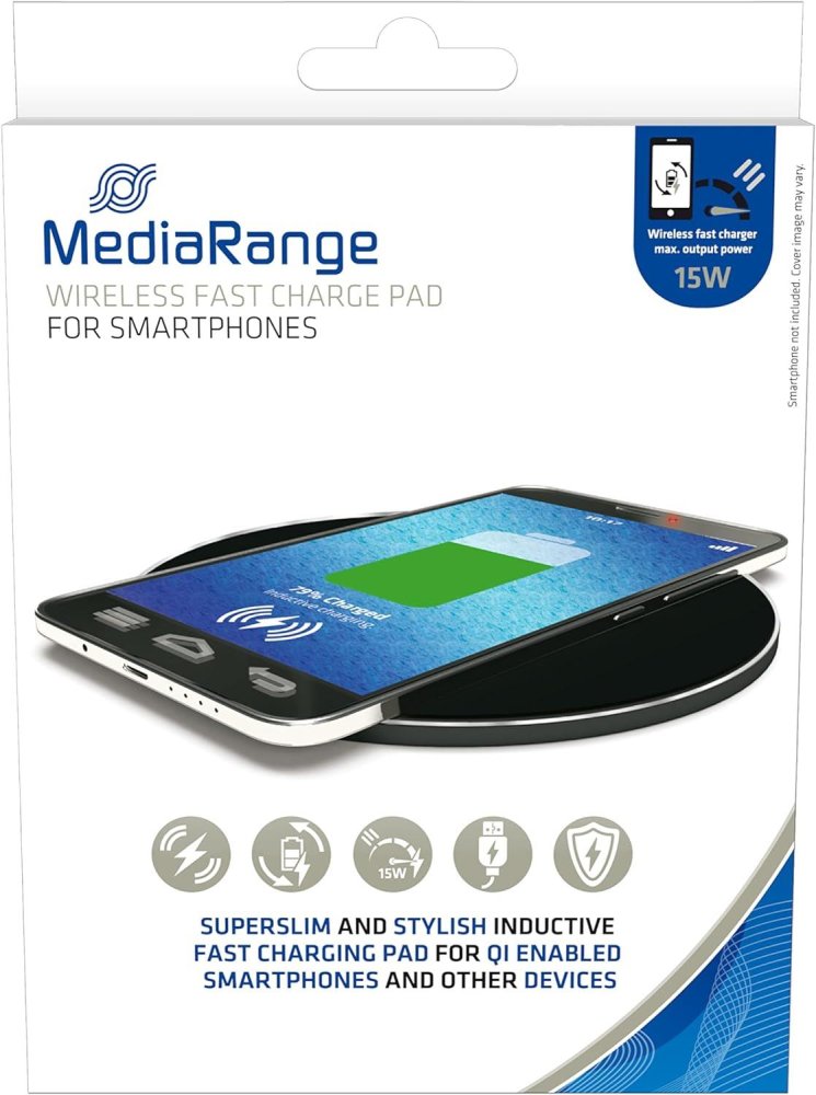 MOBILE CHARGER PAD WRL 15W/BLACK MRMA118