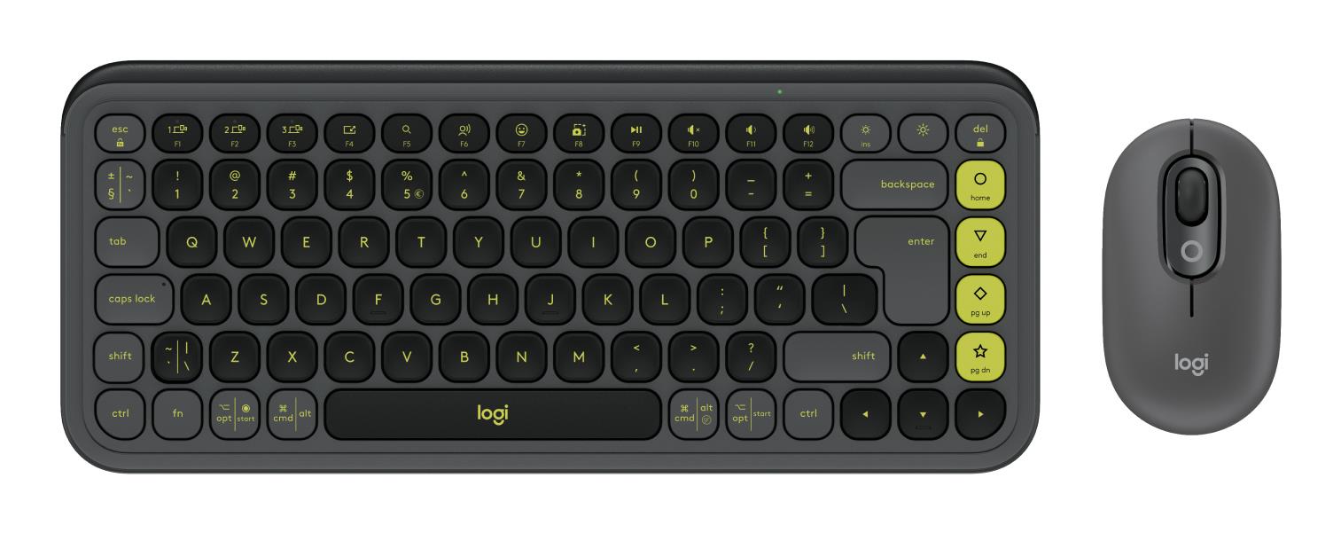KEYBOARD +MOUSE COMBO POP ICON/GR/GREEN 920-013140