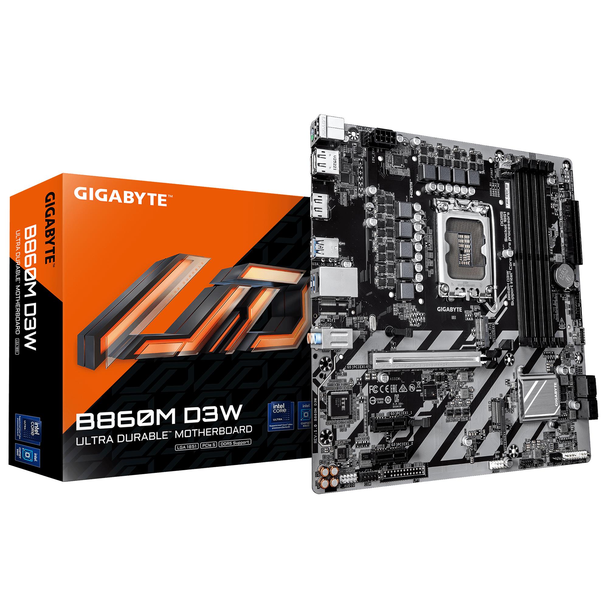 Mainboard, GIGABYTE, Intel B860, LGA 1851