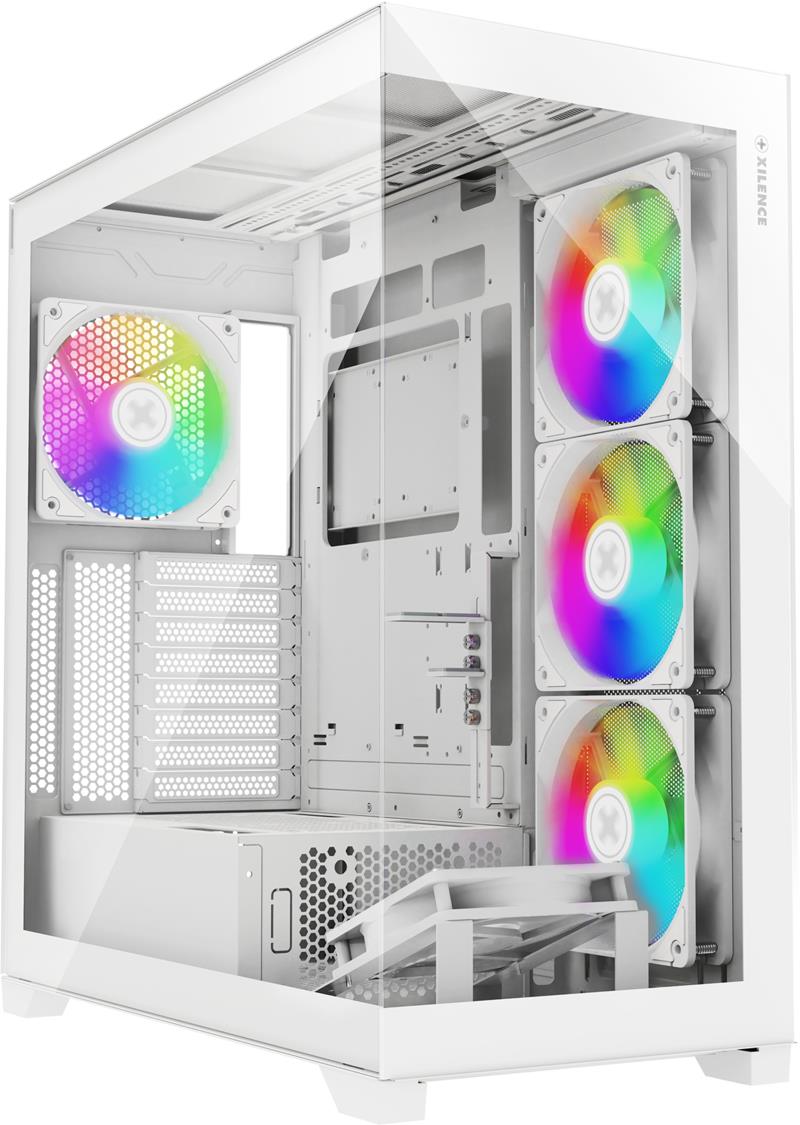 Case, XILENCE, ATX/micro ATX/Mini-ITX, White, Midi