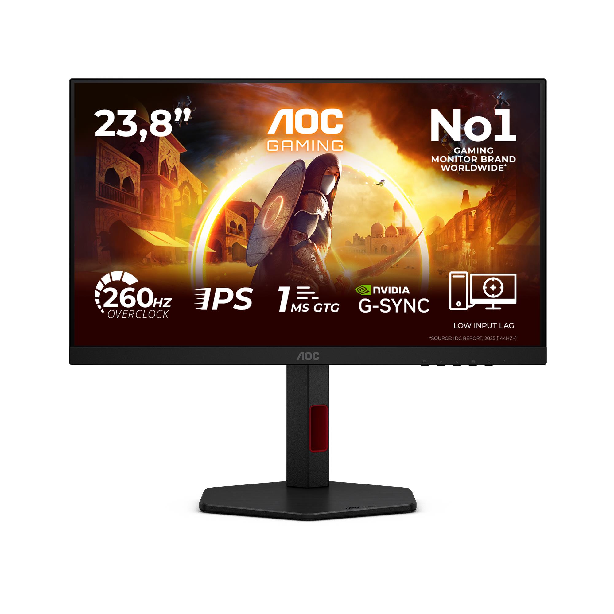 LCD Monitor, AOC, 23.8 , 1920