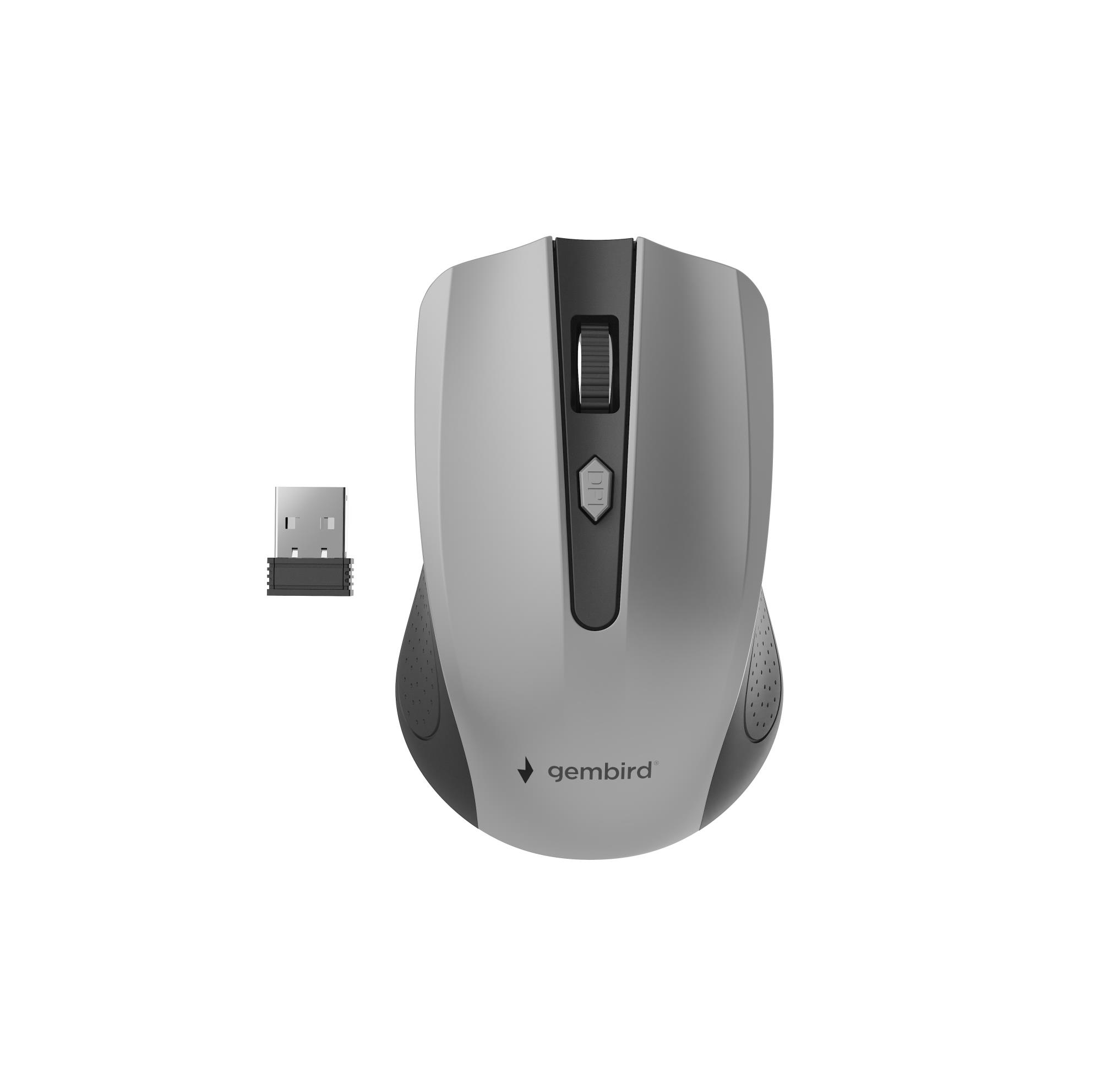 MOUSE USB OPTICAL WRL BLACK/GREY MUSW-4B-04-BG