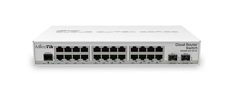 Switch, MIKROTIK, CRS326-24G-2S+IN, Switch type Managed