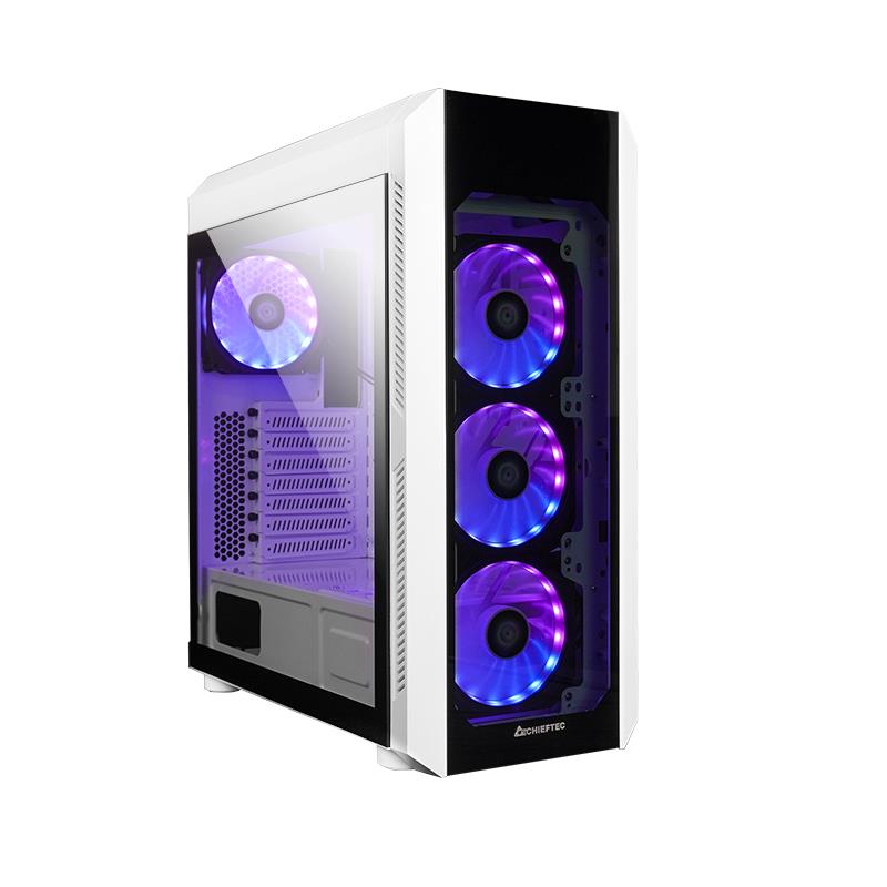 Case, CHIEFTEC, ATX/micro ATX/Mini-ITX, White, Midi