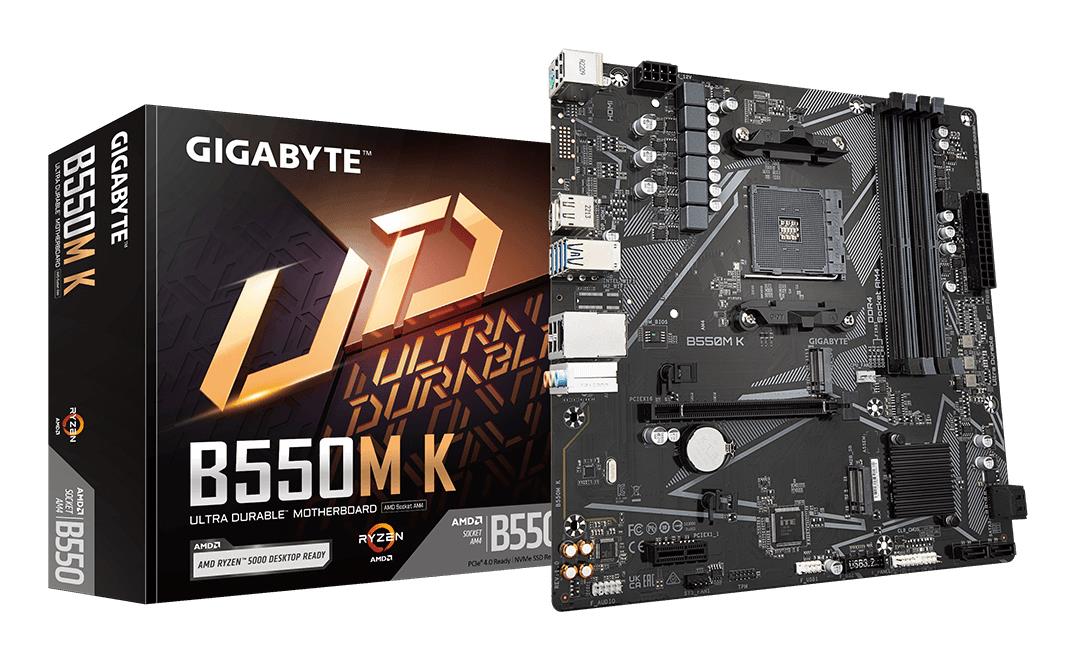 Mainboard, GIGABYTE, AMD B550, SAM4, Micro-ATX