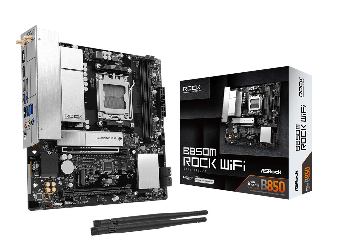 Mainboard, ASROCK, AMD B850, Socket AM5