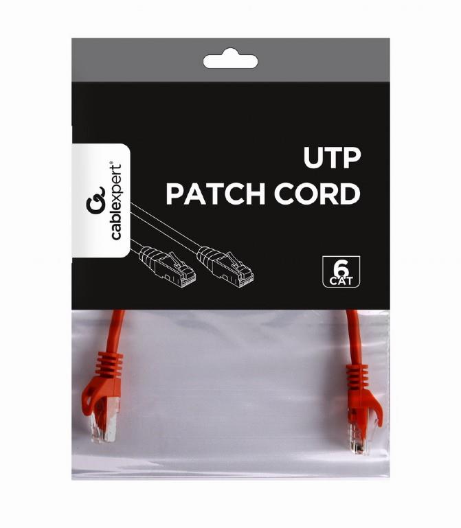PATCH CABLE CAT6 UTP 0.25M/RED