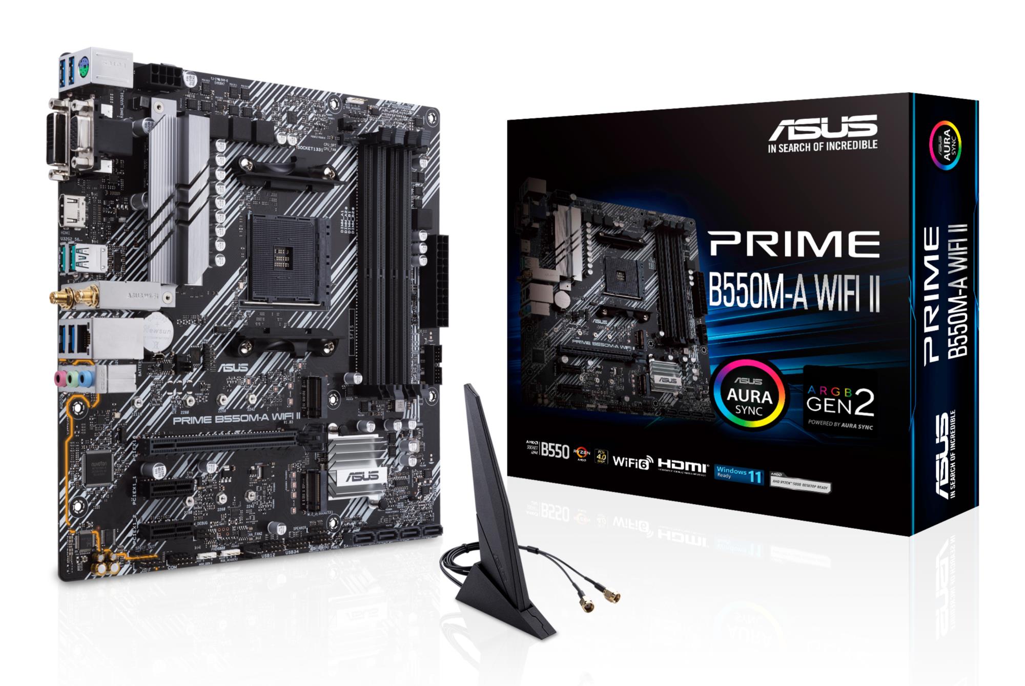 Mainboard, ASUS, AMD B550, SAM4, MicroATX