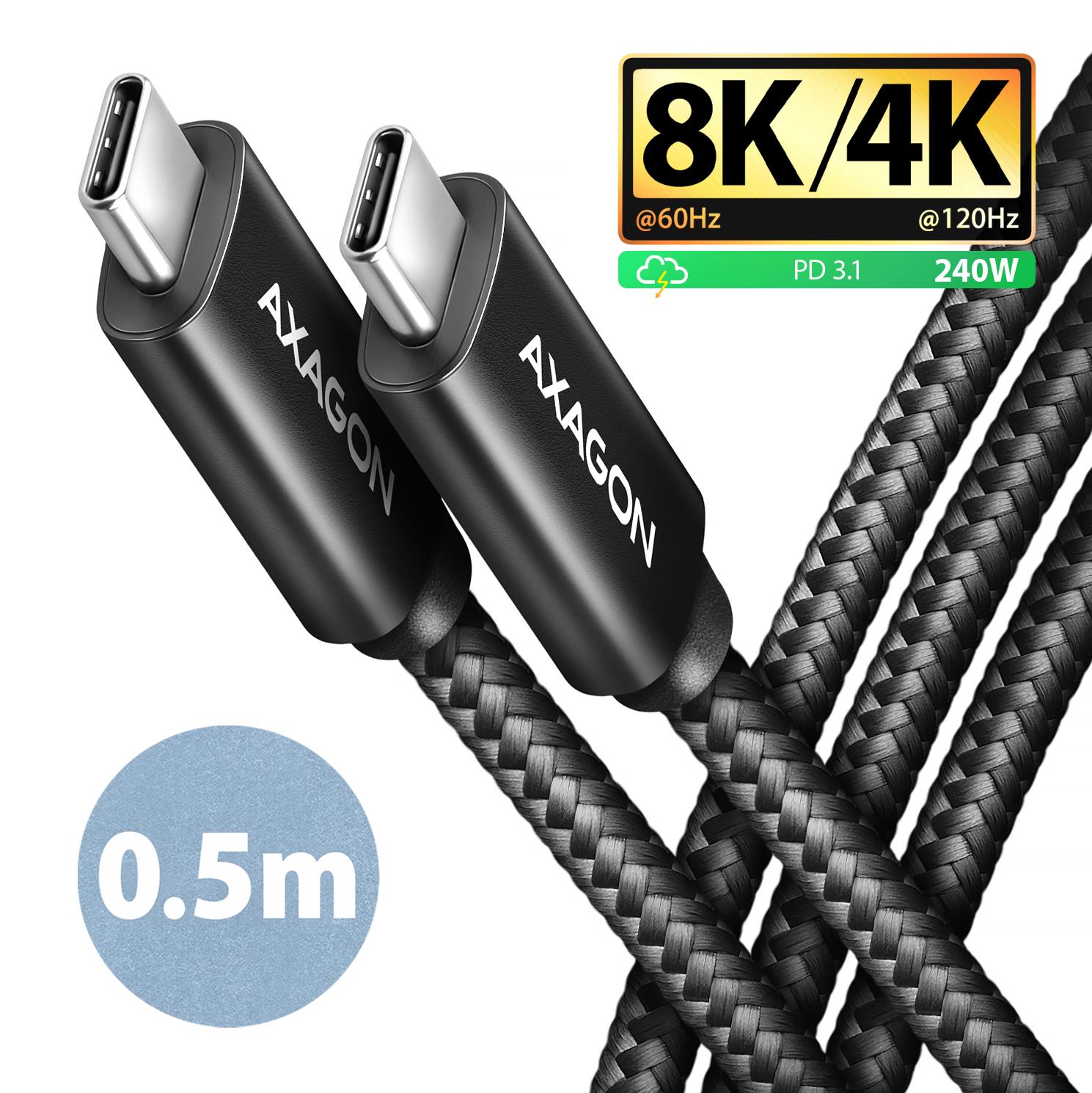 CABLE USB-C TO USB-C 0.5M