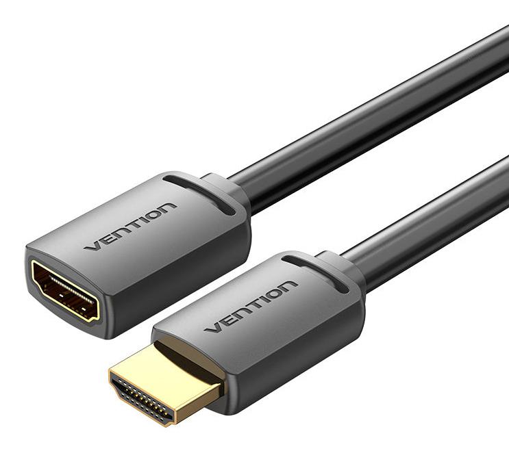 CABLE HDMI MALE/FEMALE 4K/0.5M BLACK