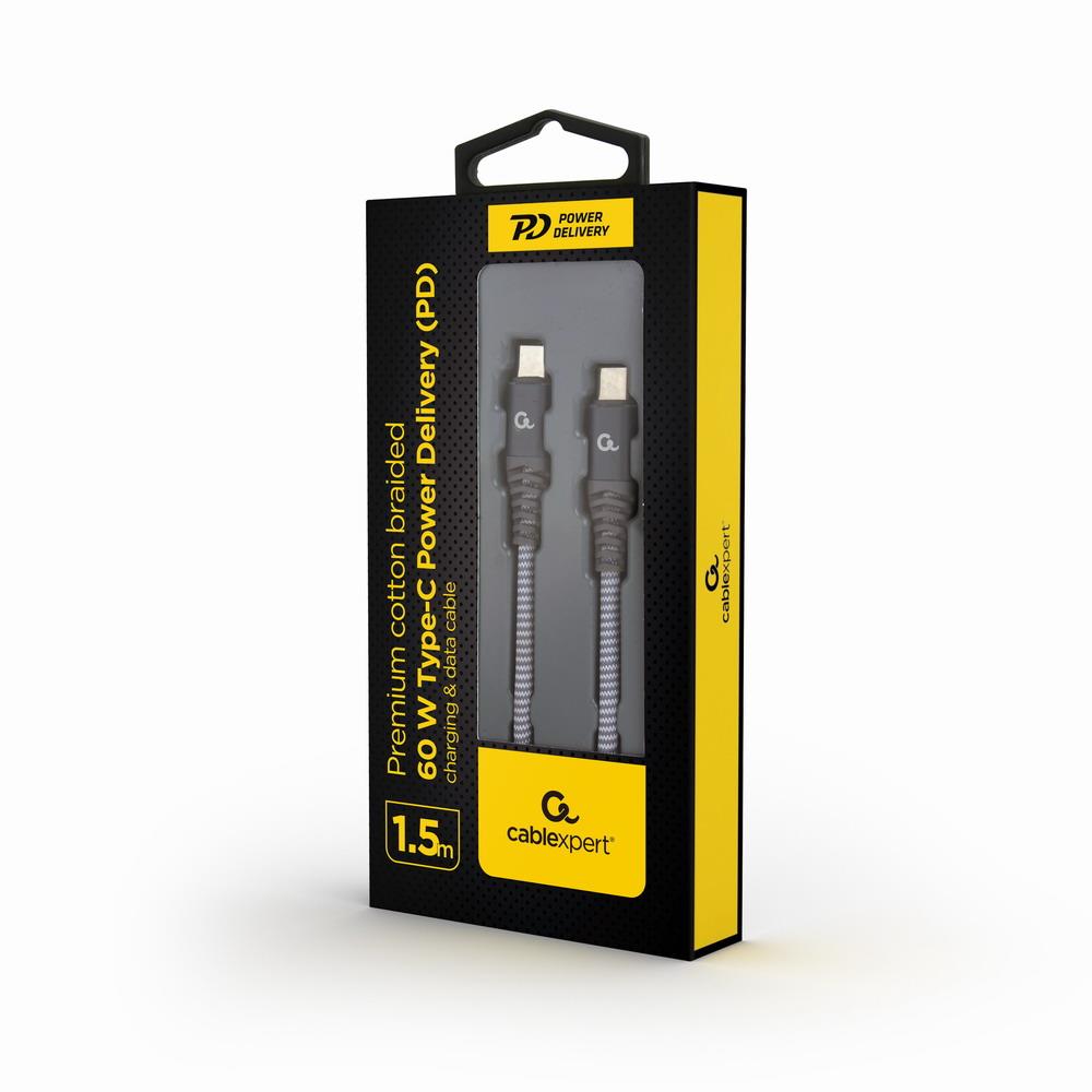 CABLE USB-C PD 1.5M/CC-USB2B-CMCM60-1.5M