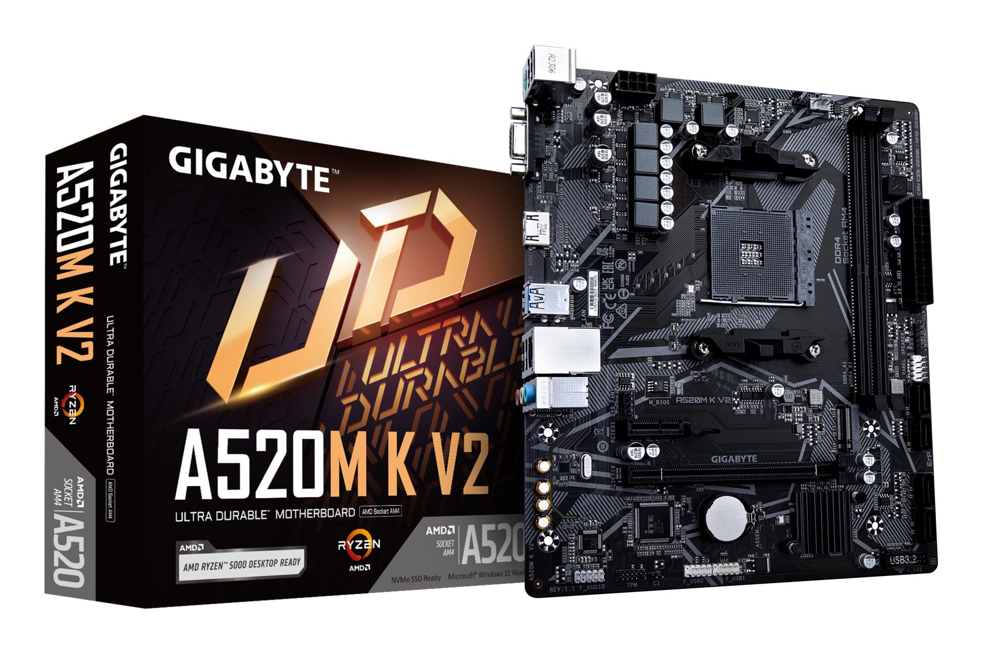 Mainboard, GIGABYTE, AMD A520, SAM4, Micro-ATX