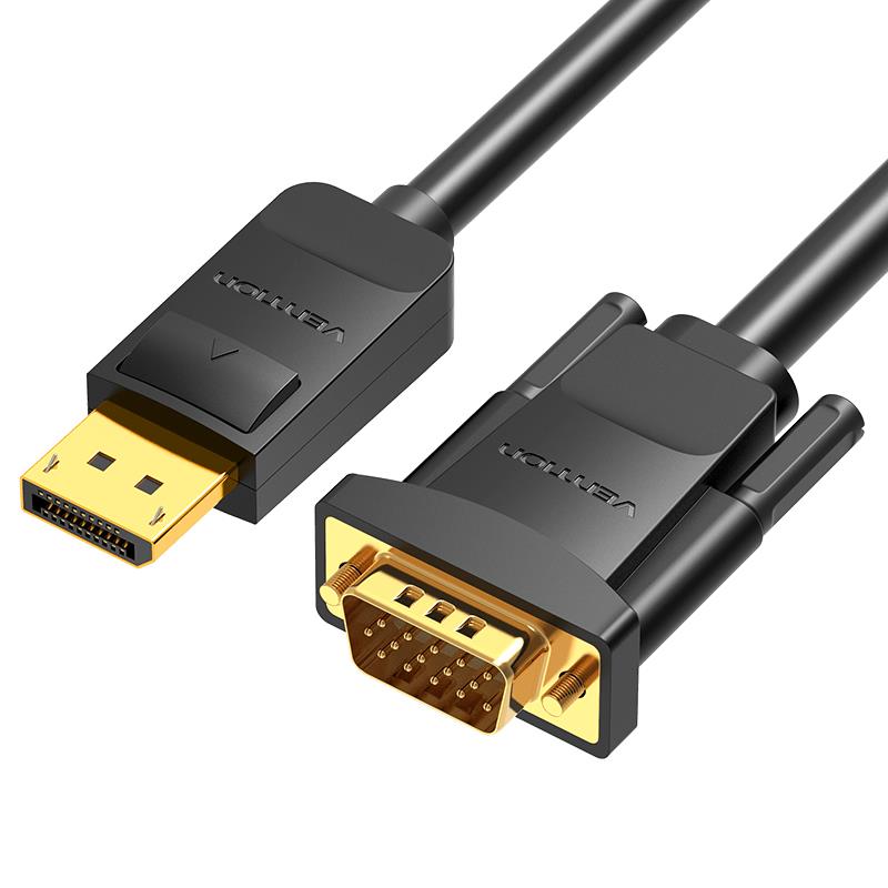 CABLE DP TO VGA 2M/BLACK HBLBH