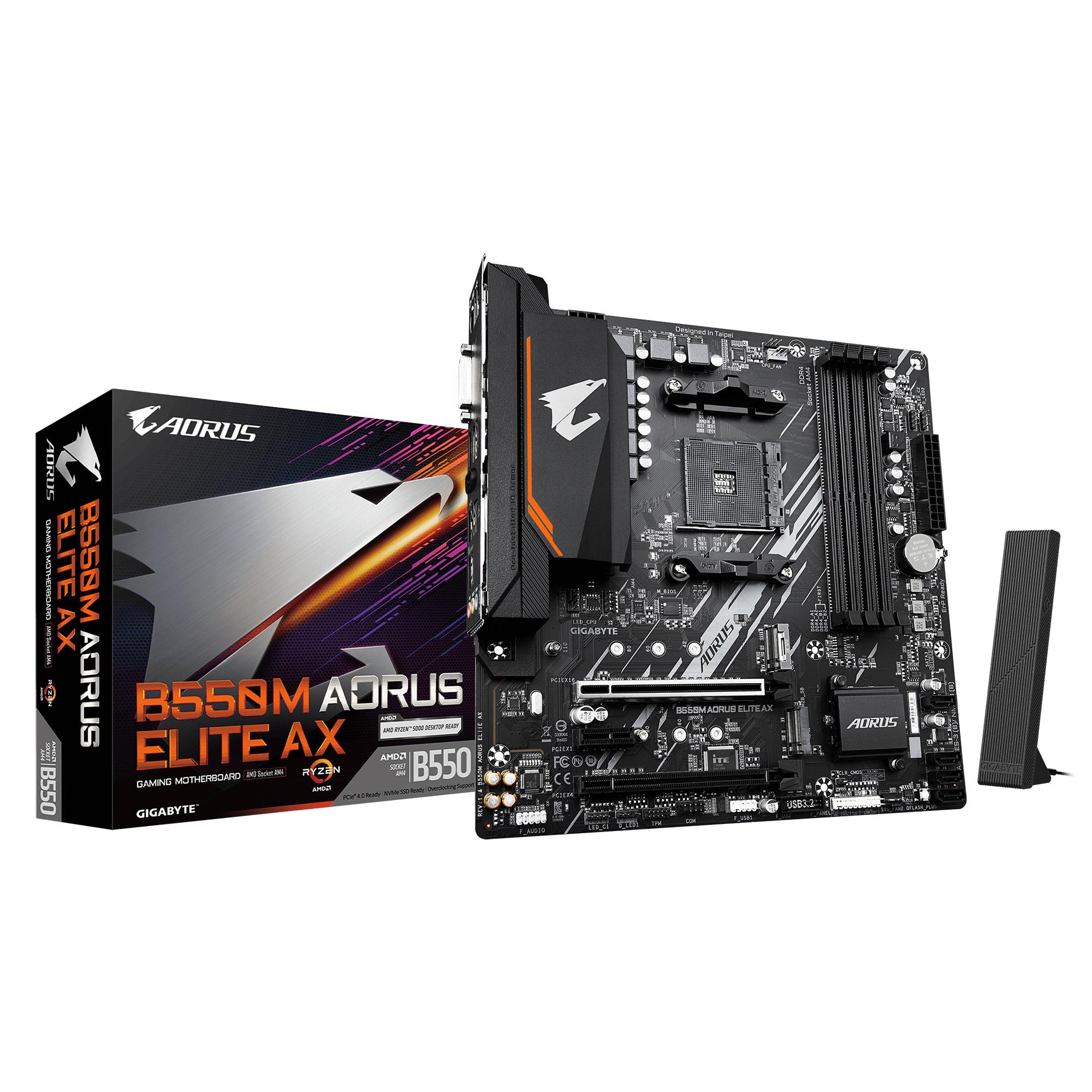 Mainboard, GIGABYTE, AMD B550, Socket AM4
