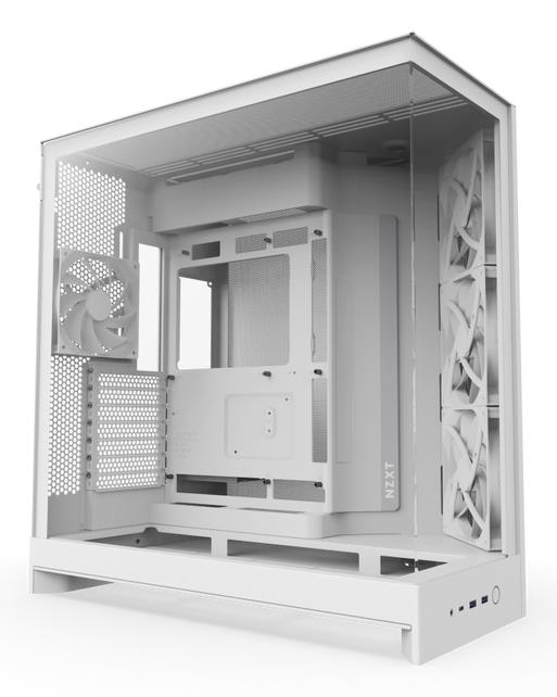 Case, NZXT, ATX/micro ATX/Mini-ITX/EATX, White, Midi