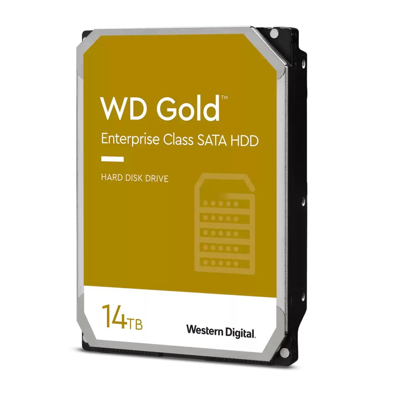 HDD, WESTERN DIGITAL, Gold, 14TB, SATA