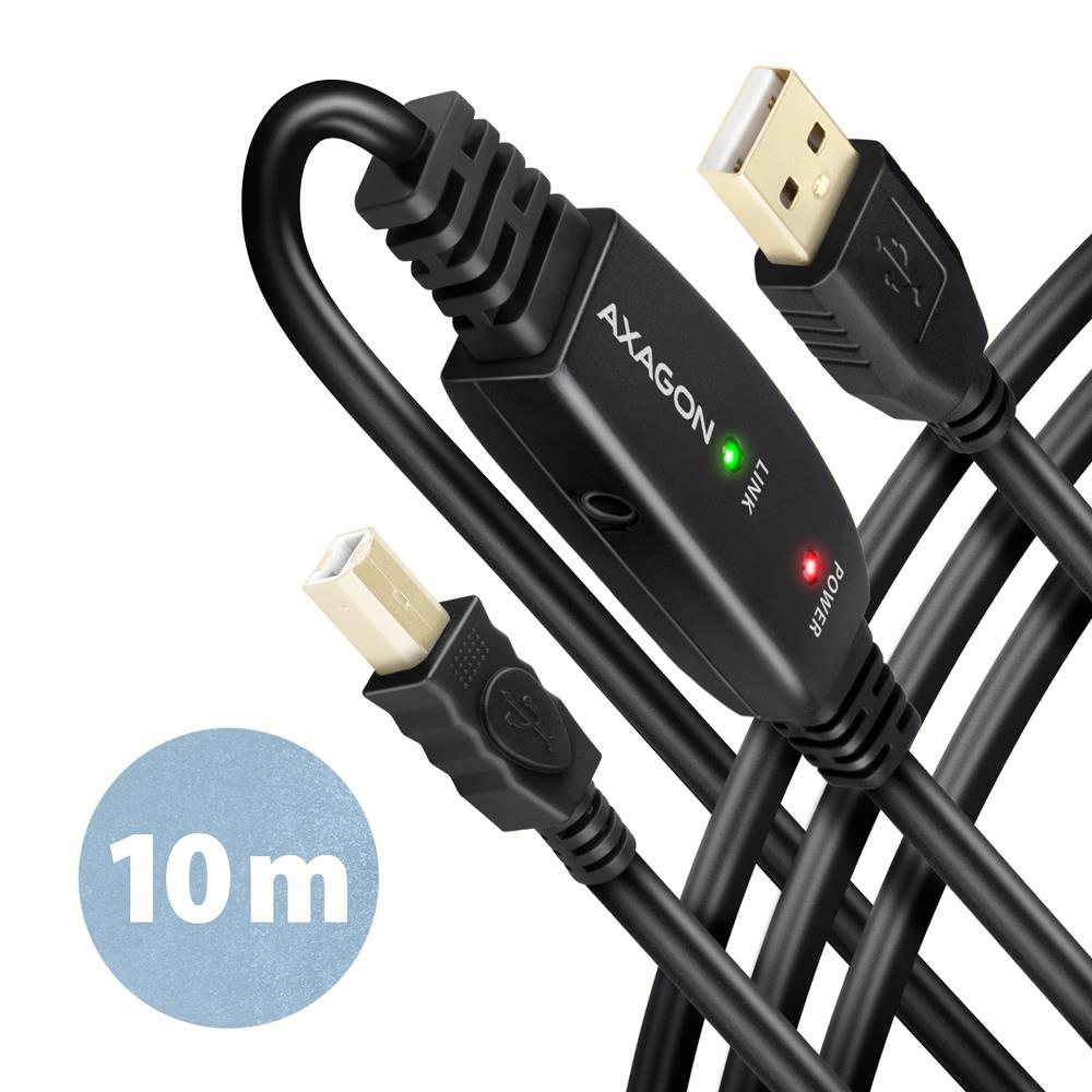 CABLE USB2.0 A-M/B-M ACTIVE/10M ADR-210B