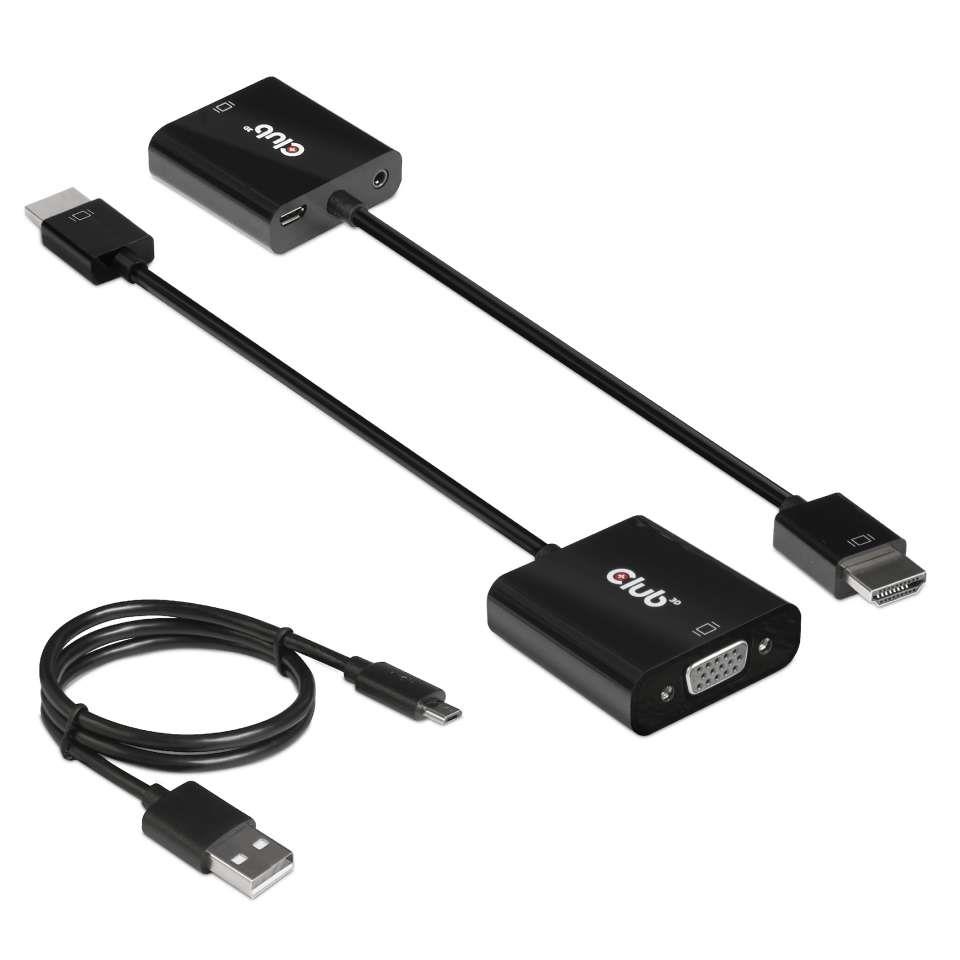 I/O ADAPTER HDMI TO VGA/AUDIO M/F