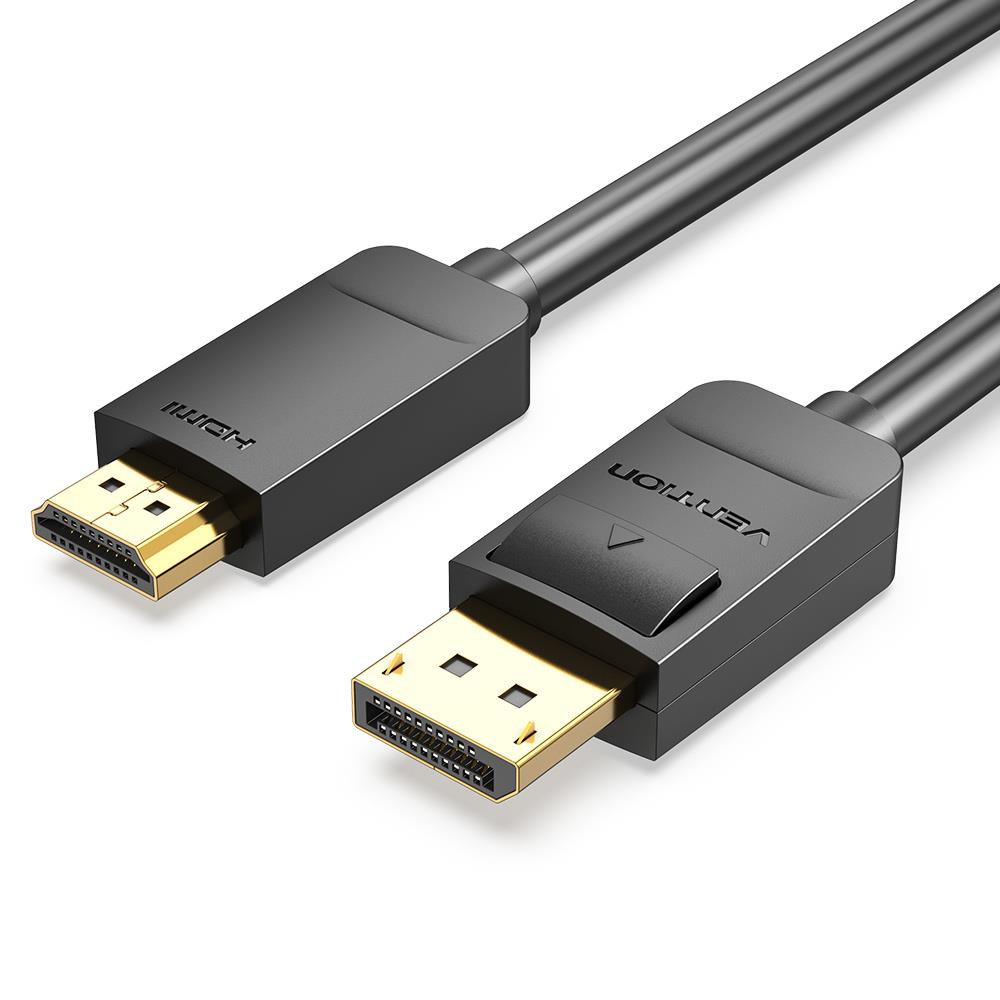 CABLE DP TO HDMI 2M/BLACK HADBH