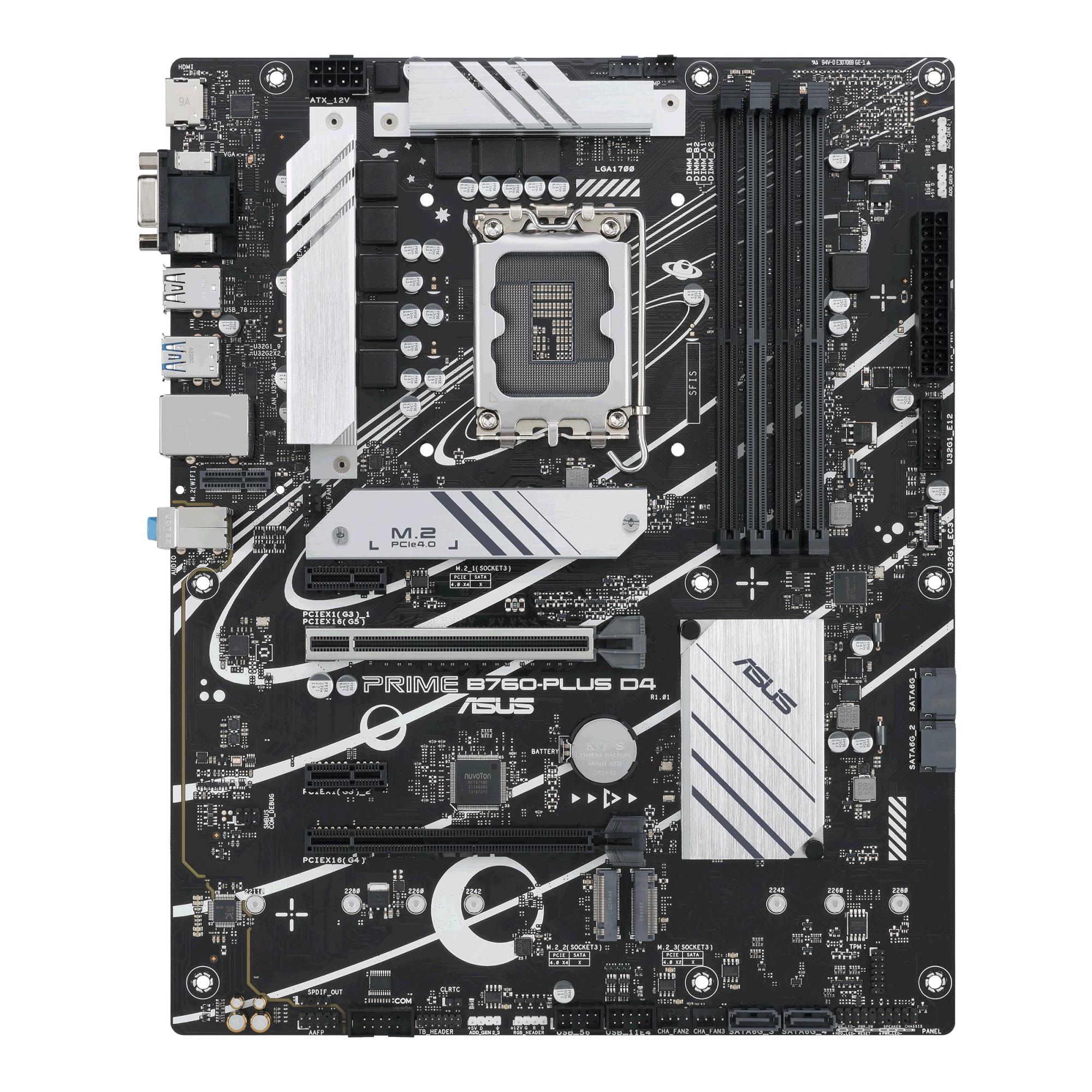 Mainboard, ASUS, Intel B760 Express, LGA1700