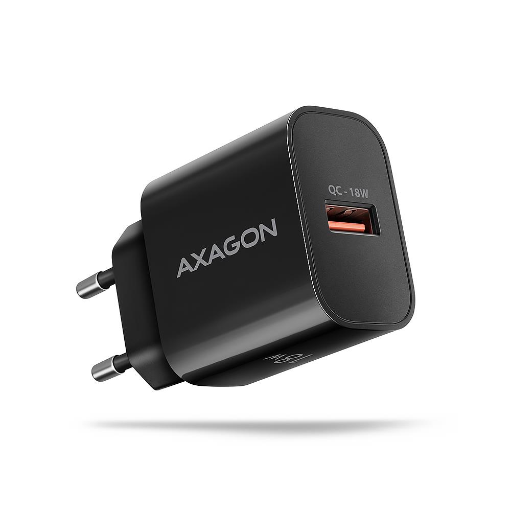 MOBILE CHARGER WALL USB 18W/1PORT BLACK