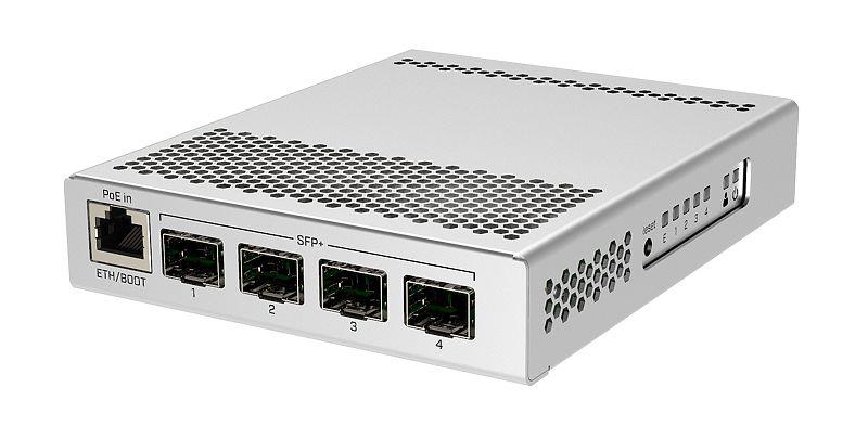 Switch, MIKROTIK, PoE ports 1, CRS305-1G-4S+IN